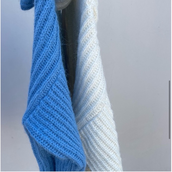 LAST 1! GORGEOUS Chunky Fuzzy Oversize Cozy Warm Cream Turtleneck Soft Sweater - Picture 10 of 11